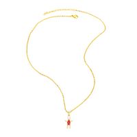 Mama Einfacher Stil Menschlich Kupfer Überzug Inlay Perle Zirkon 18 Karat Vergoldet Halskette Mit Anhänger main image 2
