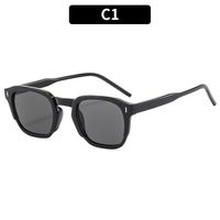 Sweet Simple Style Color Block Ac Square Patchwork Full Frame Women's Sunglasses main image 2
