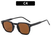 Sweet Simple Style Color Block Ac Square Patchwork Full Frame Women's Sunglasses sku image 4