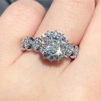 Elegant Glam Luxurious Geometric Copper Inlay Zircon Women's Rings main image 3