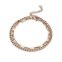 Ig Style Chain Stainless Steel Double-layer Bracelet main image 3