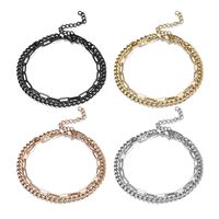 Ig Style Chain Stainless Steel Double-layer Bracelet main image 1