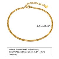 Sexy Geometric 201 Stainless Steel Plating Women'S Anklet sku image 1