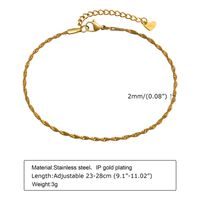 Sexy Geometric 201 Stainless Steel Plating Women'S Anklet sku image 4