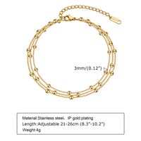 Sexy Geometric 201 Stainless Steel Plating Women'S Anklet sku image 10