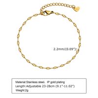 Sexy Geometric 201 Stainless Steel Plating Women'S Anklet sku image 2