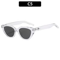 Simple Style Solid Color Ac Cat Eye Full Frame Women's Sunglasses sku image 4