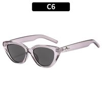 Simple Style Solid Color Ac Cat Eye Full Frame Women's Sunglasses sku image 5