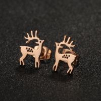 1 Pair Lady Animal Stainless Steel Irregular Plating Ear Studs sku image 19