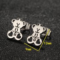 1 Pair Lady Animal Stainless Steel Irregular Plating Ear Studs sku image 7