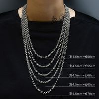 Simple Style Geometric Titanium Steel Necklace Plating Stainless Steel Necklaces sku image 14