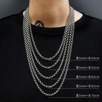 Einfacher Stil Geometrisch Titan Stahl Halskette Überzug Edelstahl Halsketten sku image 17