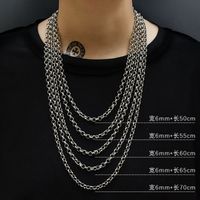 Simple Style Geometric Titanium Steel Necklace Plating Stainless Steel Necklaces sku image 25