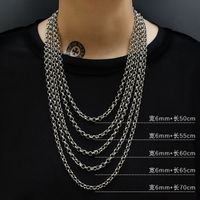 Simple Style Geometric Titanium Steel Necklace Plating Stainless Steel Necklaces sku image 23