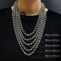 Einfacher Stil Geometrisch Titan Stahl Halskette Überzug Edelstahl Halsketten sku image 27