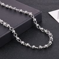 Stainless Steel 18K Gold Plated Basic Plating Solid Color Necklace main image 5