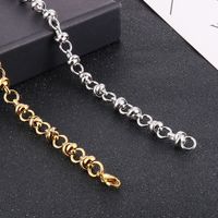 Stainless Steel 18K Gold Plated Basic Plating Solid Color Necklace main image 8