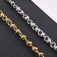 Stainless Steel 18K Gold Plated Basic Plating Solid Color Necklace main image 7
