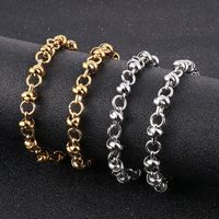 Stainless Steel 18K Gold Plated Basic Plating Solid Color Necklace main image 3
