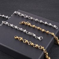 Stainless Steel 18K Gold Plated Basic Plating Solid Color Necklace main image 6