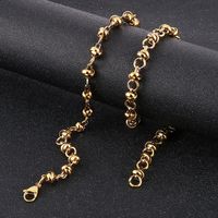 Stainless Steel 18K Gold Plated Basic Plating Solid Color Necklace main image 4