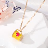 Cute Cup Heart Shape Alloy Plating Women's Pendant Necklace sku image 6