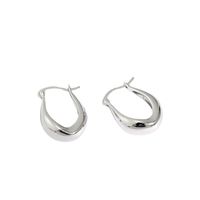 Korean Style U-shaped Design Silver Earrings sku image 1