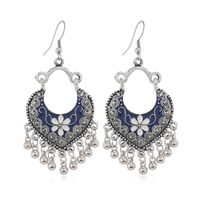 Style Ethnique Style Classique Gland Fleur Alliage Femmes Boucles D'oreilles sku image 1