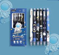 Ins Hot Erasable Press Gel Pen 0.5mm Cartoon Crystal Blue Press Type Rub Easy To Wipe Student Brush Questions Sponge Wipe Pen main image 2