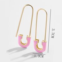 1 Pair Simple Style Pin Copper Plating Gold Plated Earrings main image 5