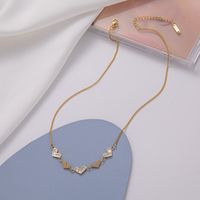 Elegant Lady Heart Shape Titanium Steel Necklace sku image 1