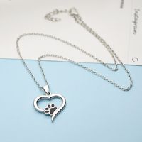 Casual Simple Style Streetwear Heart Shape Alloy Plating Women's Pendant Necklace main image 4