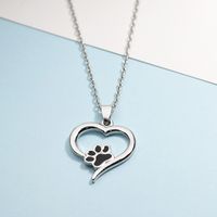 Casual Simple Style Streetwear Heart Shape Alloy Plating Women's Pendant Necklace main image 3