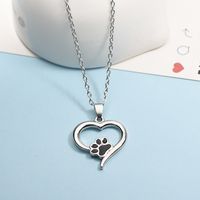 Casual Simple Style Streetwear Heart Shape Alloy Plating Women's Pendant Necklace main image 1