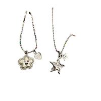 Casual Sweet Streetwear Star Flower Alloy Inlay Artificial Gemstones Women's Pendant Necklace main image 4