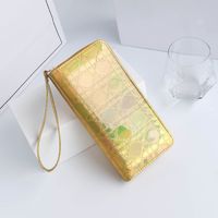 Women's Letter Solid Color Pu Leather Zipper Coin Purses sku image 4