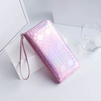 Women's Letter Solid Color Pu Leather Zipper Coin Purses sku image 3