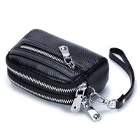 Women's Solid Color Leather Zipper Coin Purses main image 5