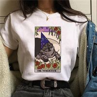 Femmes T-shirt Manche Courte T-shirts Décontractée Vêtement De Rue Lettre Chat main image 2