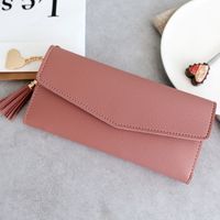 Women's Solid Color Pu Leather Buckle Wallets sku image 3