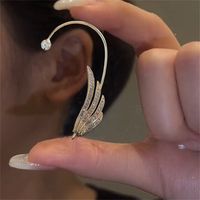 Wholesale Jewelry Simple Style Butterfly Alloy Artificial Gemstones Plating Inlay Ear Clips sku image 50