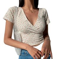 Women's T-shirt Short Sleeve T-shirts Printing Classic Style Ditsy Floral main image 3