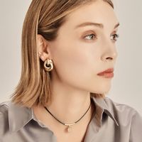 Simple Style Commute Solid Color Metal Women's Earrings main image 3