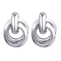 Simple Style Commute Solid Color Metal Women's Earrings main image 4