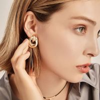 Simple Style Commute Solid Color Metal Women's Earrings main image 1