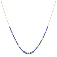 Simple Style Geometric Stainless Steel Natural Crystal Glass Necklace In Bulk sku image 1