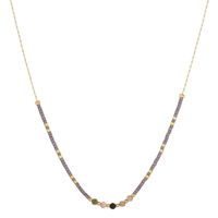 Simple Style Geometric Stainless Steel Natural Crystal Glass Necklace In Bulk sku image 7