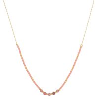 Simple Style Geometric Stainless Steel Natural Crystal Glass Necklace In Bulk sku image 6