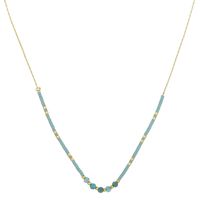 Simple Style Geometric Stainless Steel Natural Crystal Glass Necklace In Bulk sku image 4