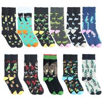 Men's Simple Style Commute Animal Cotton Crew Socks A Pair main image 4